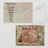 Monaco Extravagante Vintage Riviera Frankreich Visitenkarte (Vorne/Hinten)