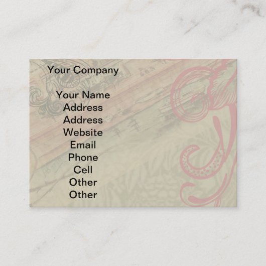 Monaco Extravagante Vintage Riviera Frankreich Visitenkarte (Vorderseite)