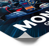 Monaco Famous Travel Place Poster (Ecke)