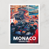 Monaco Famous Travel Place Postkarte (Vorderseite)