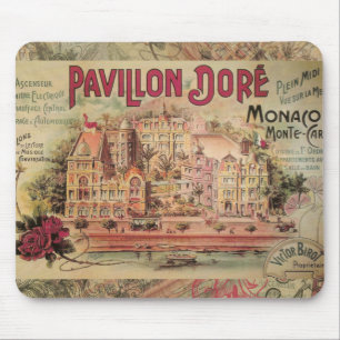 Monaco Fancy Vintage Französische Riviera Frankrei Mousepad