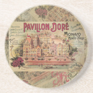 Monaco Fancy Vintage Französische Riviera Frankrei Untersetzer