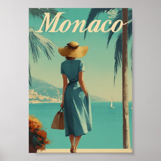 Monaco fashion vintage  poster (Vorne)