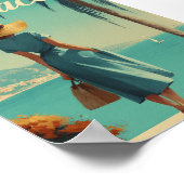 Monaco fashion vintage  poster (Ecke)