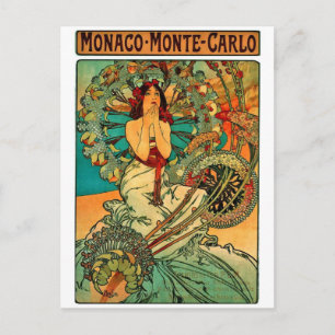 Monaco Festival Moon and Stars Postkarte