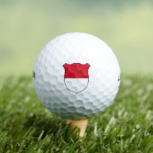 Monaco Flag Grand Patriotic Golfball (Insitu T-Shirt)