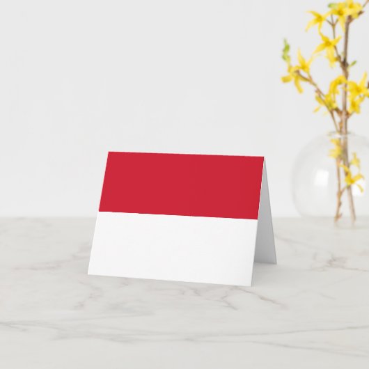 Monaco Flag Karte (Gelbe Blume)