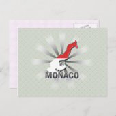 Monaco Flag Karte 2.0 (Vorne/Hinten)
