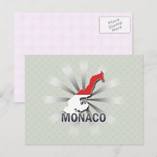 Monaco Flag Karte 2.0 (Vorne/Hinten)