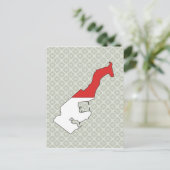 Monaco Flag Karte in voller Größe (Stehend Vorderseite)