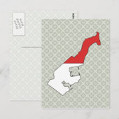 Monaco Flag Karte in voller Größe (Vorne/Hinten)