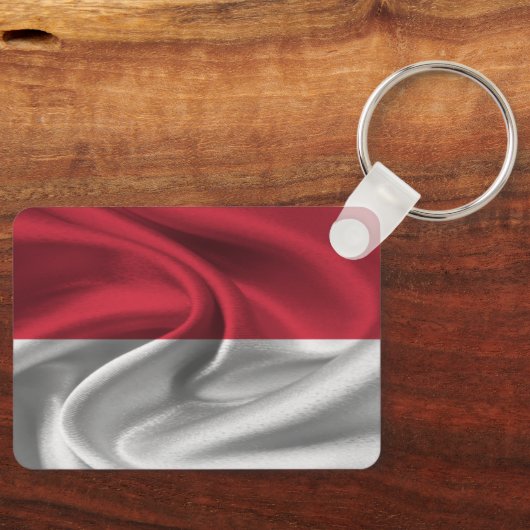 Monaco Flag Schlüsselanhänger (Vorderseite)