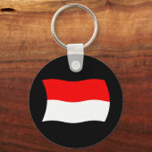 Monaco Flag Schlüsselanhänger (Vorderseite)