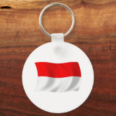 Monaco Flag Schlüsselanhänger (Vorderseite)