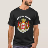 Monaco Flag Souvenir Monte Carlo T-Shirt (Vorderseite)