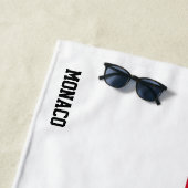 Monaco Flag Splendid Patriotic Strandtuch (Beispiel)