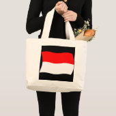 Monaco Flag Tote Bag Jumbo Stoffbeutel (Vorderseite (Produkt))