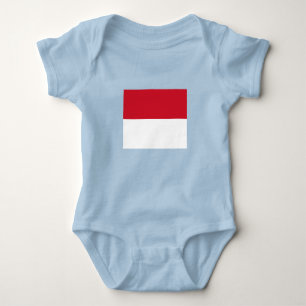 Monaco-Flagge Baby Strampler