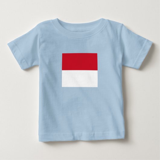 Monaco-Flagge Baby T-shirt (Vorderseite)