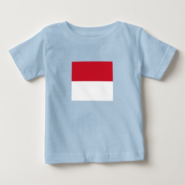Monaco-Flagge Baby T-shirt (Vorderseite)