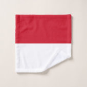Monaco-Flagge Badhandtuch Set (Waschlappen)