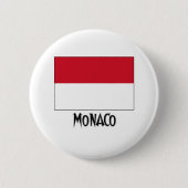 Monaco-Flagge Button (Vorderseite)