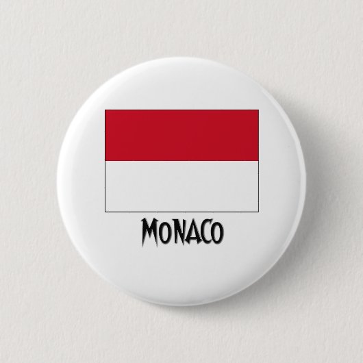 Monaco-Flagge Button (Vorderseite)