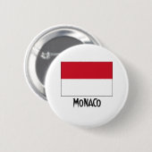 Monaco-Flagge Button (Vorne & Hinten)