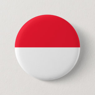 Monaco-Flagge Button