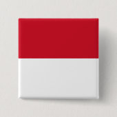 Monaco-Flagge Button (Vorderseite)