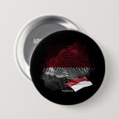 Monaco-Flagge Button (Vorne & Hinten)