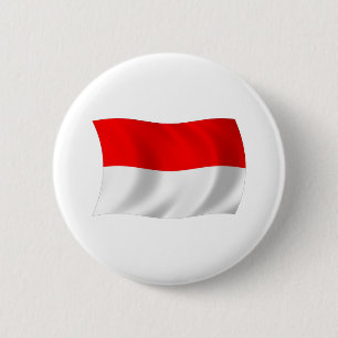 Monaco-Flagge-Button Button