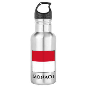 Monaco-Flagge Edelstahlflasche