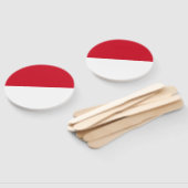 Monaco-Flagge Fächer (Non-assembled)