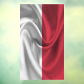 Monaco-Flagge Fensteraufkleber (Blatt 3)