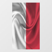 Monaco-Flagge Fensteraufkleber (Blatt)
