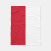 Monaco-Flagge Fleecedecke (Vorderseite)