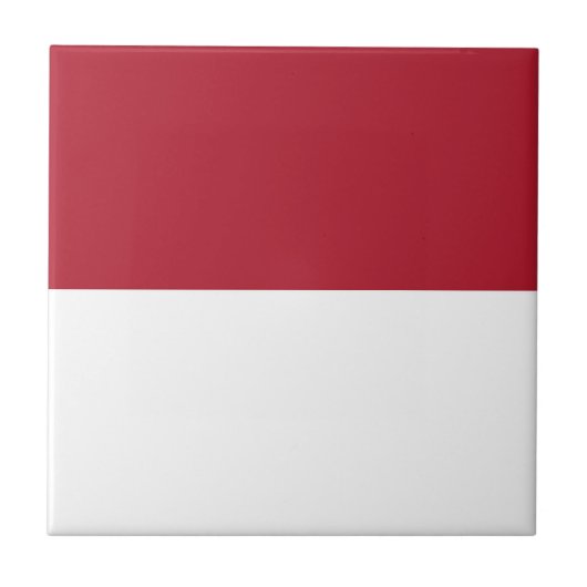 Monaco-Flagge Fliese (Vorderseite)