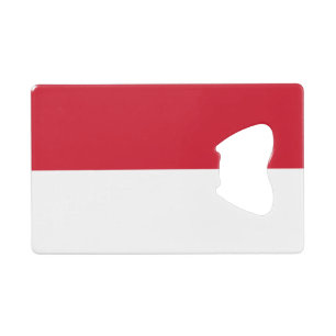 Monaco-Flagge Geldbeutel Flaschenöffner