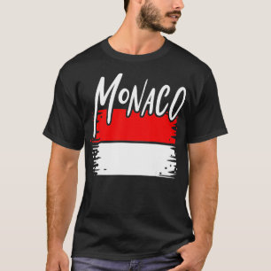 Monaco-Flagge Geschenk T-Shirt