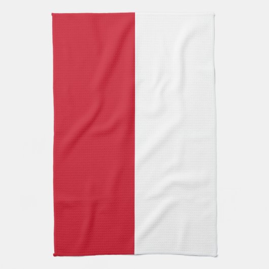 Monaco-Flagge Geschirrtuch (Vertikal)