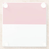 Monaco-Flagge Glasuntersetzer (Rückseite)