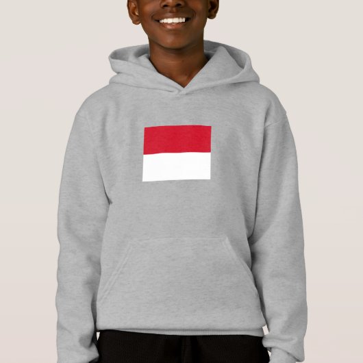 Monaco-Flagge Hoodie (Vorderseite)