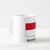 Monaco-Flagge Kaffeetasse (Vorderseite Links)