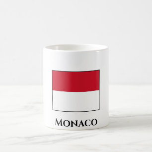 Monaco-Flagge Kaffeetasse