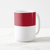 Monaco-Flagge Kaffeetasse (VorderseiteRechts)
