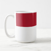 Monaco-Flagge Kaffeetasse (Links)