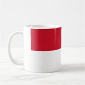 Monaco-Flagge Kaffeetasse (Links)