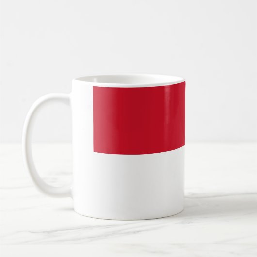 Monaco-Flagge Kaffeetasse (Links)