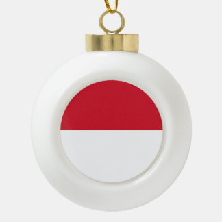 Monaco-Flagge Keramik Kugel-Ornament